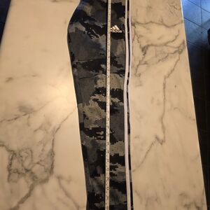 Adidas men's Digital Camo Joggers - Black and Gray